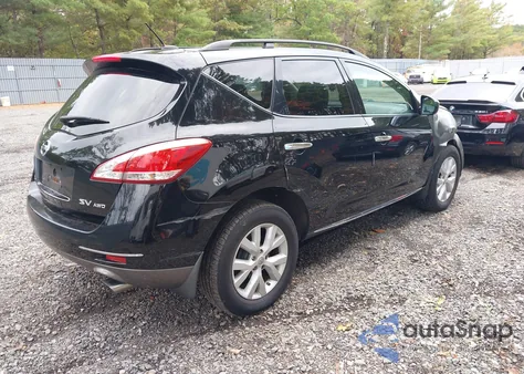2012 Nissan Murano Sv из США, поврежденный, VIN JN8AZ1MW7CW210101